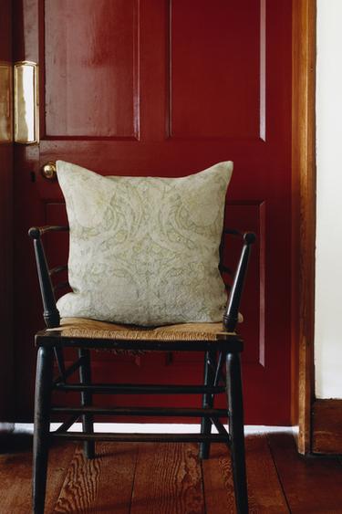 Zara MORRIS & CO. LINEN COTTON THROW PILLOW COVER - Green