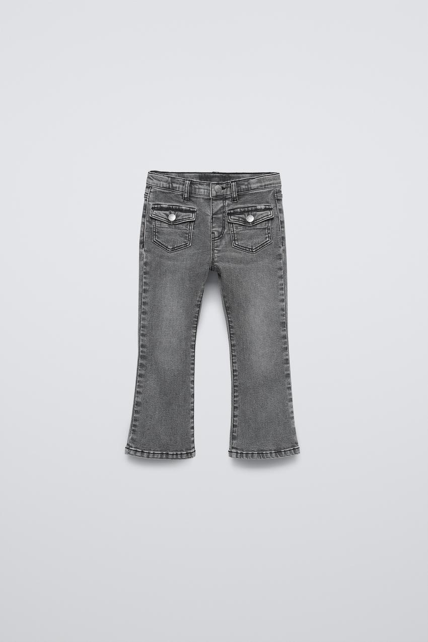 FLARED JEANS WITH POCKETS - Black | ZARA United States 