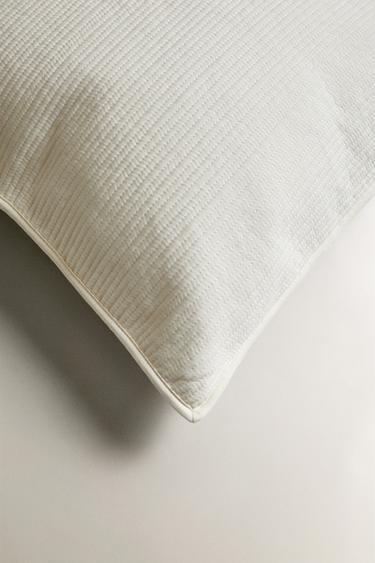 PLAIN CUSHION COVER FOR QUILTS - Oyster-white by Zara - Image 1