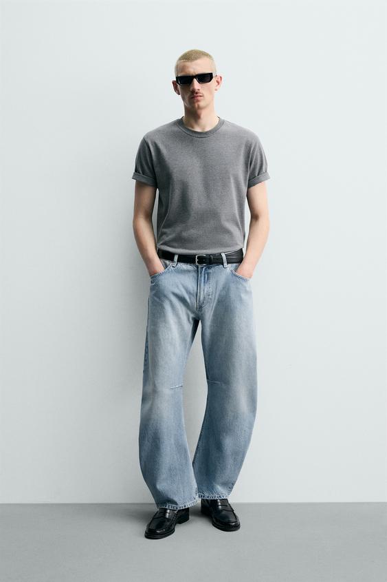 JEANS RELAXED BARREL FIT - Azul claro de Zara - Imagen 0