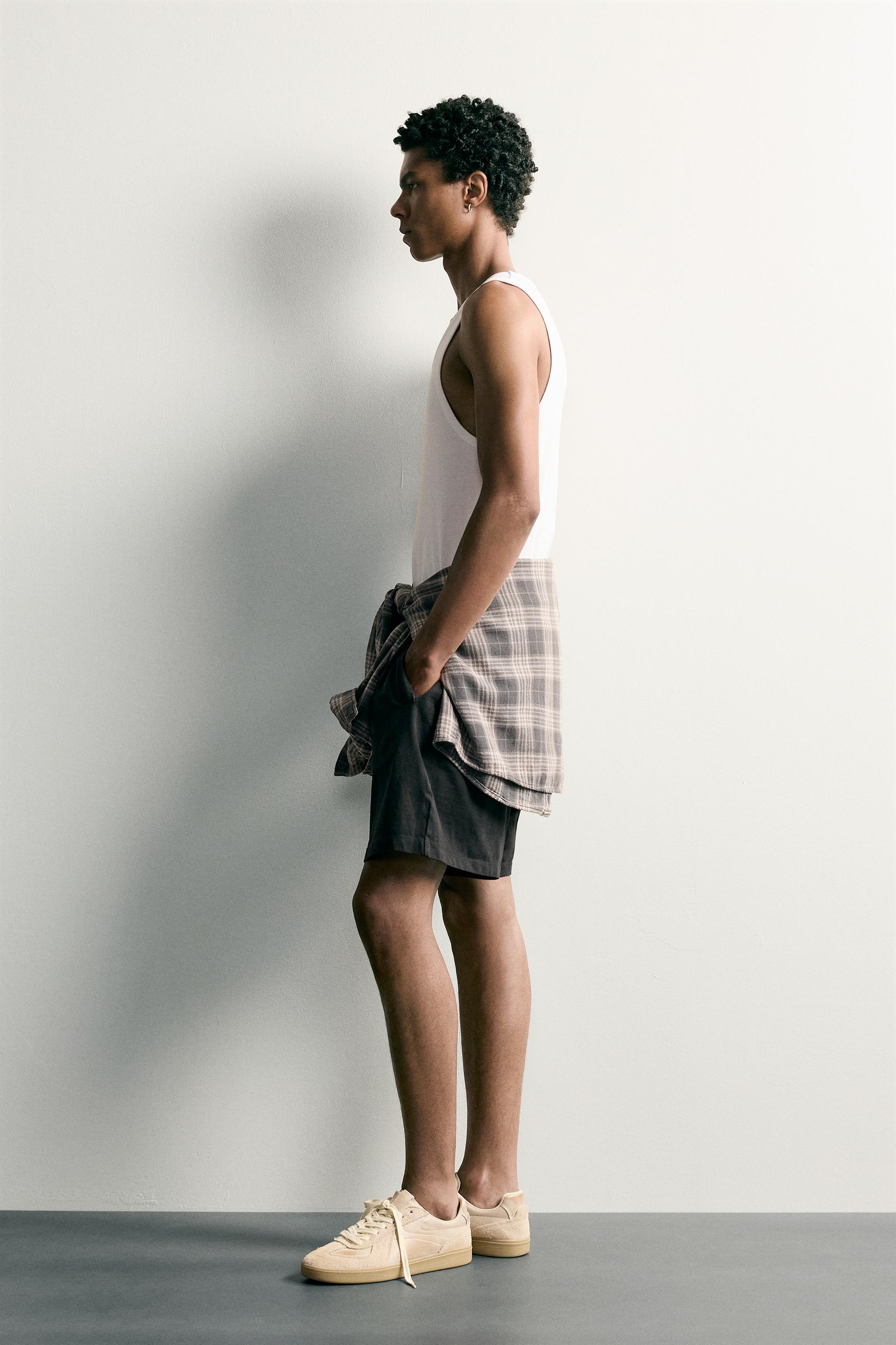 WASHED LIGHTWEIGHT SWEAT BERMUDAS