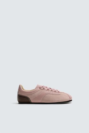 GIÀY THỂ THAO DA HARRY LAMBERT FOR ZARA X DISNEY - Hồng từ Zara