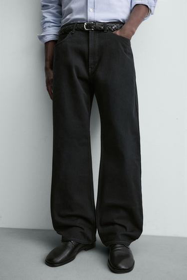 LOOSE FIT JEANS - Dark anthracite by Zara - Image 4