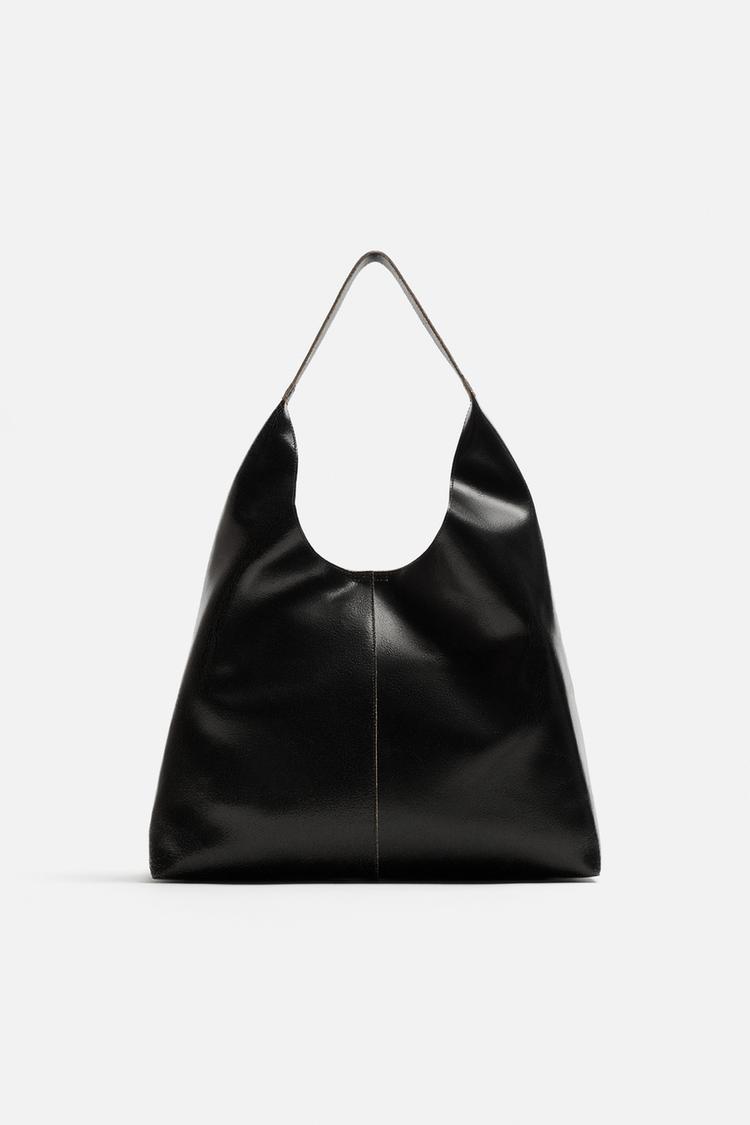Zara España Zara Bolsos Piel Negro Bolso Negro Rebajas Zara Bolsos