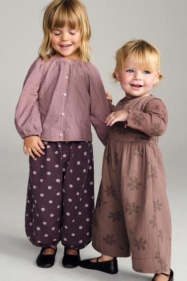 Zara ZARA TIMELESS - SWISS EMBROIDERED BLOUSE - Dusty mauve