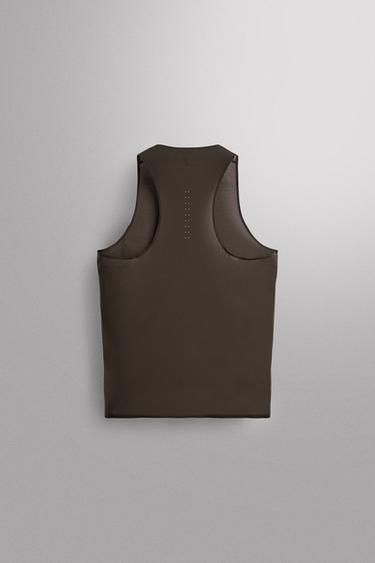 LIGHTWEIGHT TECHNICAL TANK TOP - Dark brown by Zara - Image 7