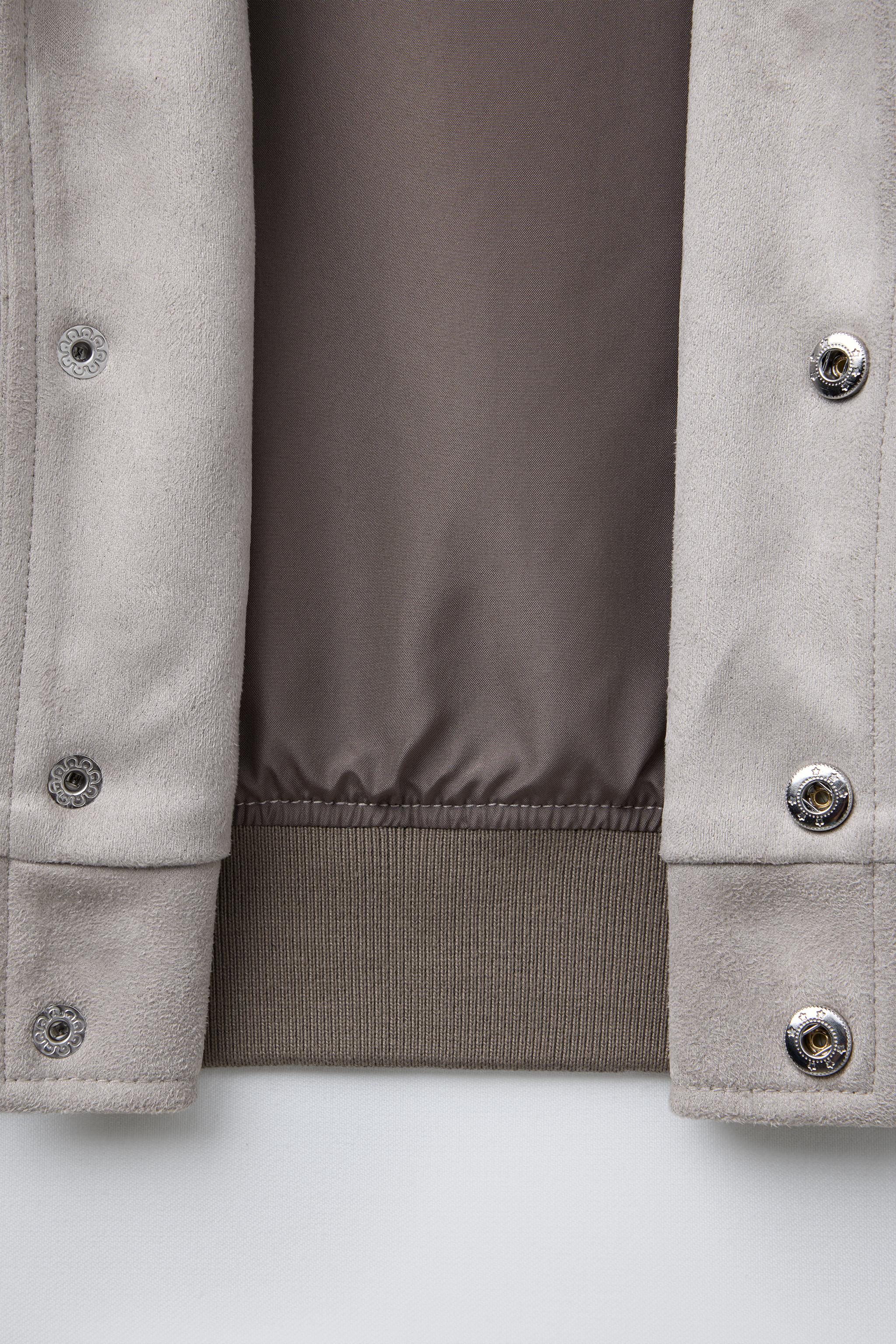 【ZARA】フェイクスエード ボンバージャケット 8574/300/806 ZARA】フェイクスエード ボンバージャケット 8574/300/806