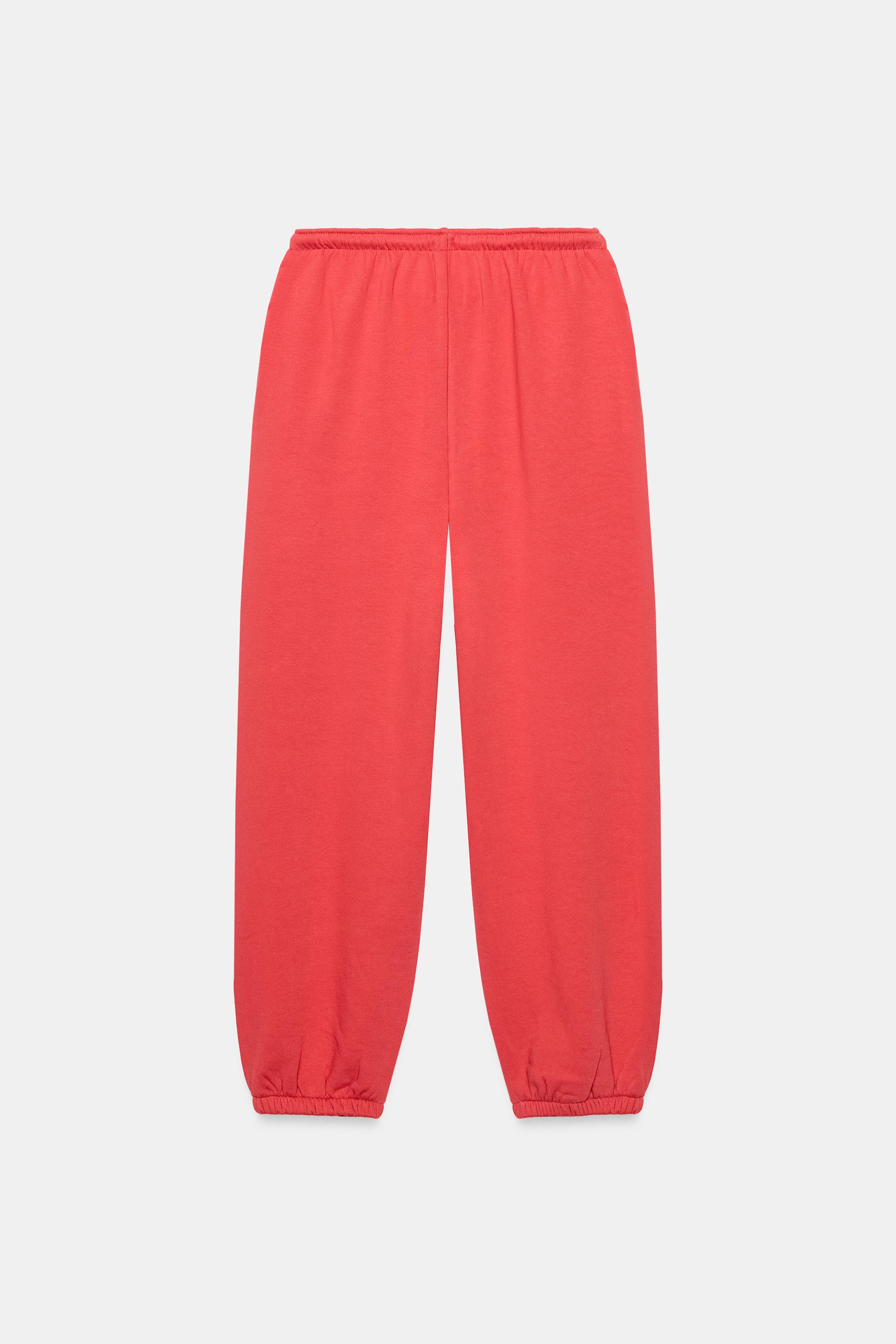 Zara PAMUK KARIŞIMLI FELPA JOGGING PANTOLON görsel 6