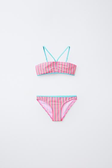 AGES 6-14 / MULTICOLOURED STRIPE BIKINI - Multicoloured by Zara