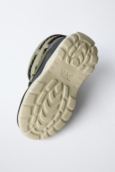 WATER-REPELLENT SNOW BOOTS - Khaki Green by Zara - Image 6