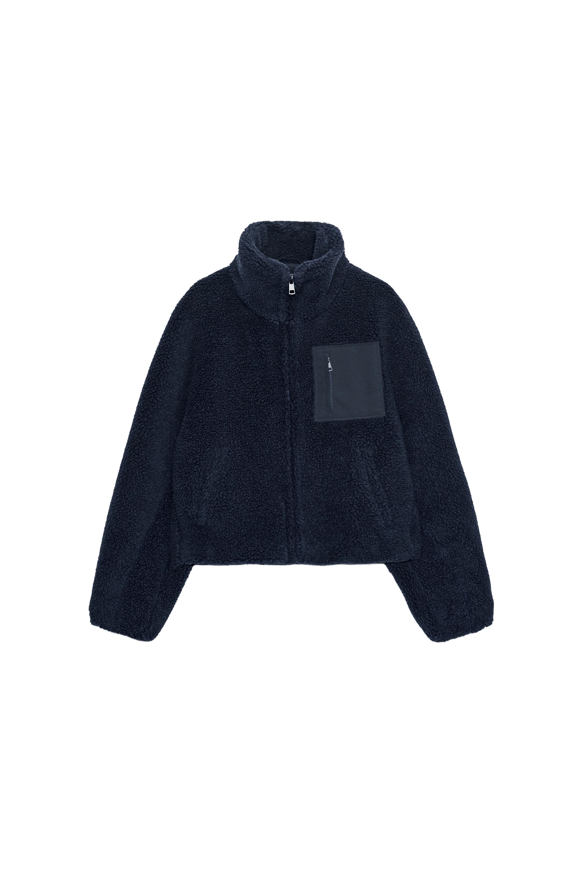CHAQUETA BORREGUILLO BOLSILLO COMBINADO