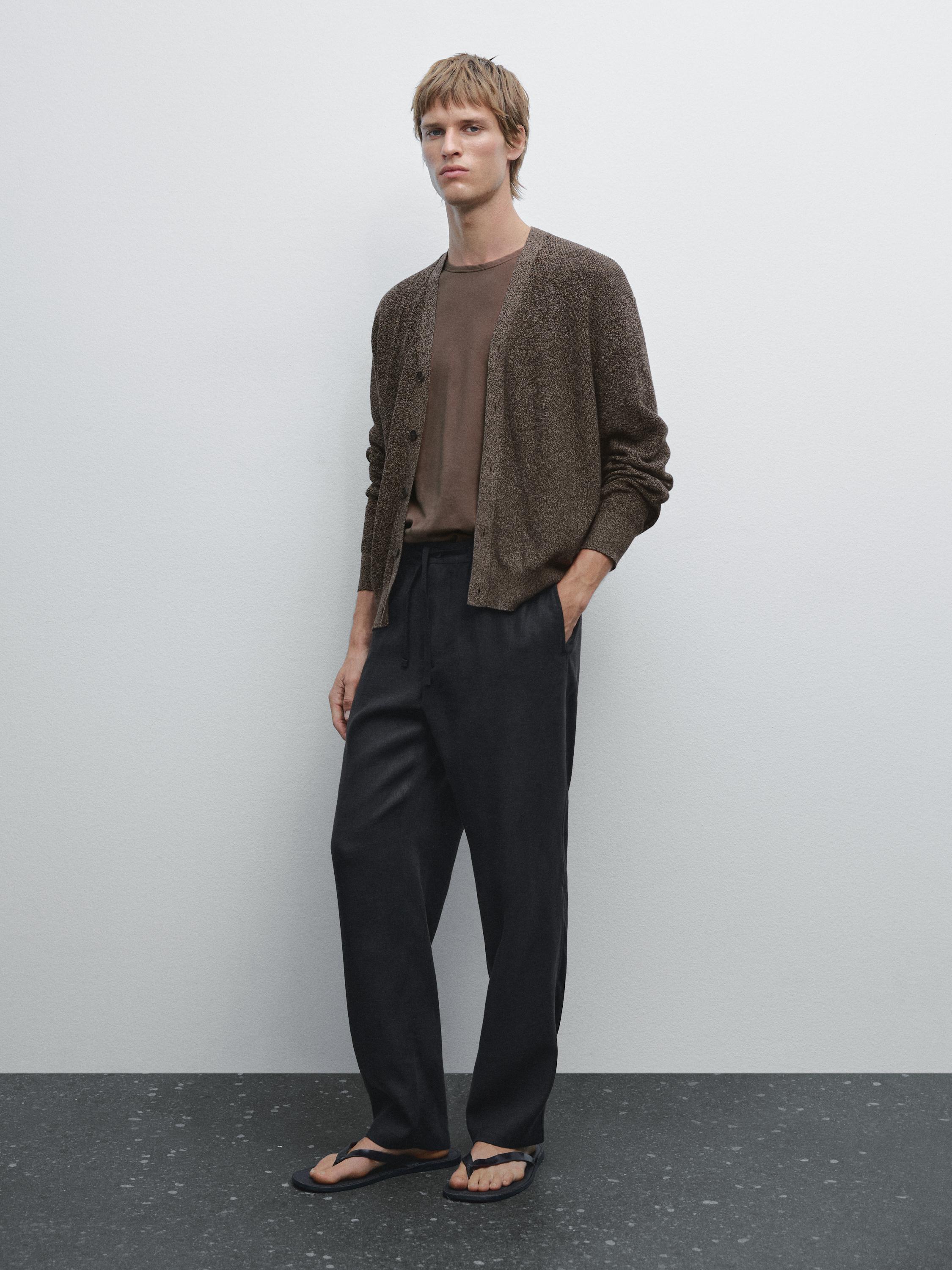 Cardigan 100 % coton mouliné
