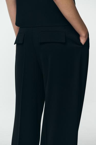 PANTALON LARGE CHAÎNE - Noir de Zara - Image 5