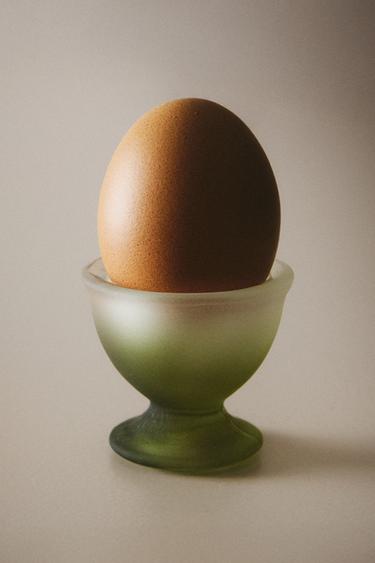 グラデーション ガラスエッグスタンドグリーンZaraのグラデーション ガラスエッグスタンド - グリーン