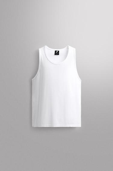 TRAINING TANK TOP - White by Zara