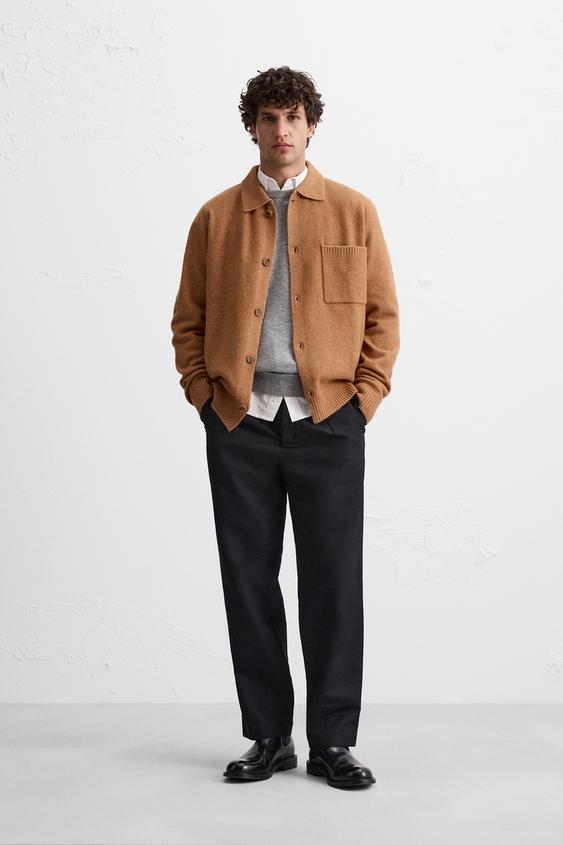 POCKET KNIT SWEATER Caramel ZARA Canada