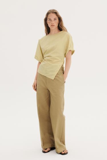 CTTN SHRT 16 - Yellow by Zara