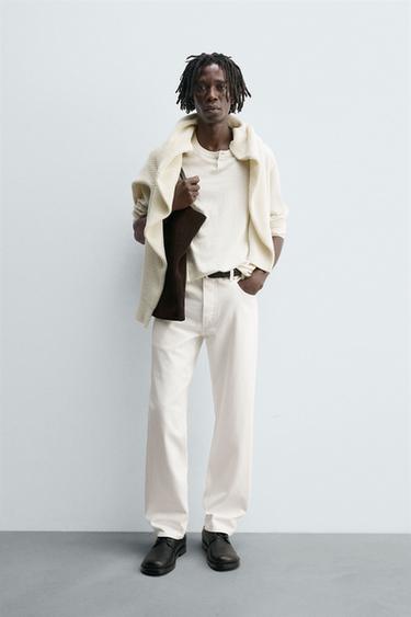 JEANS STRAIGHT FIT - Cremefarben von Zara - Bild 0
