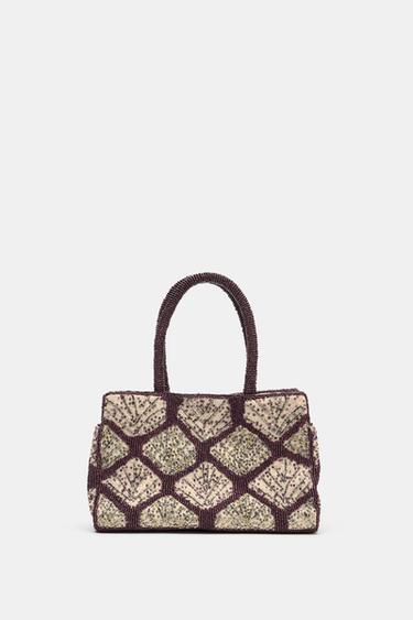 SEQUIN BEADED TOTE BAG - Multicoloured by Zara