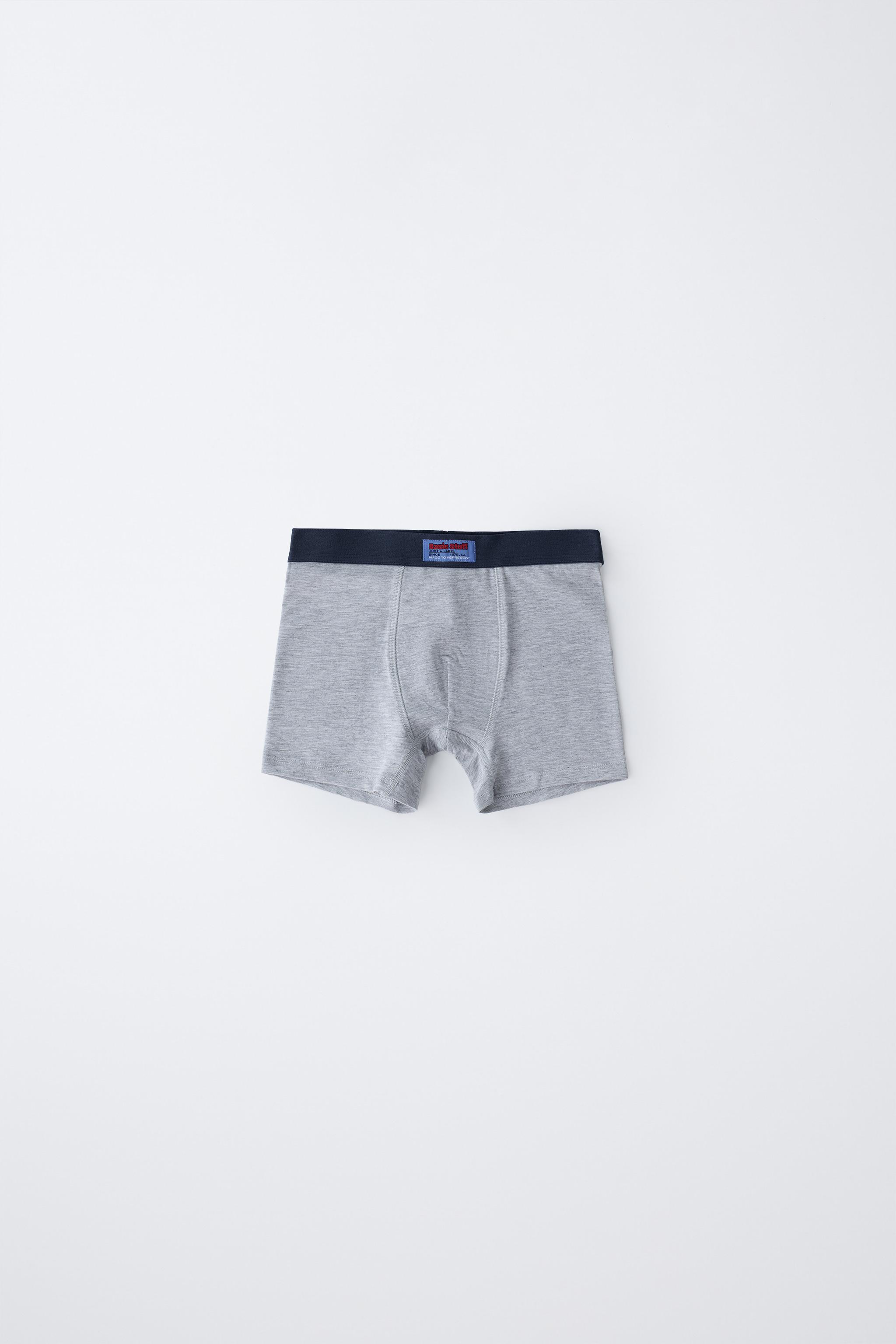 AGES 6-14 / FIVE-PACK OF STRIPED BOXERS