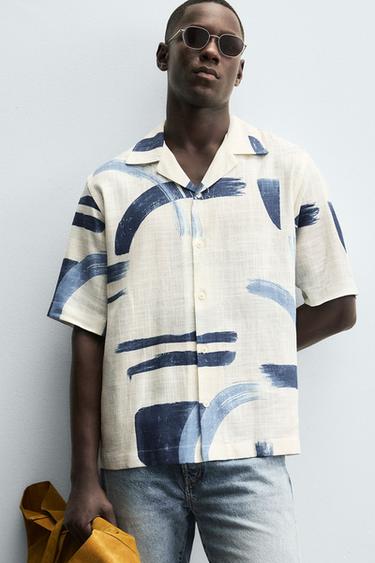 ABSTRACT PRINT SHIRT - Blue by Zara - Image 5