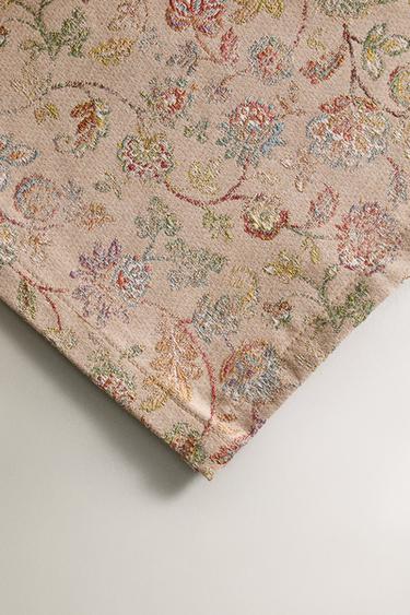 FLORAL JACQUARD TABLECLOTH - Beige by Zara - Image 3