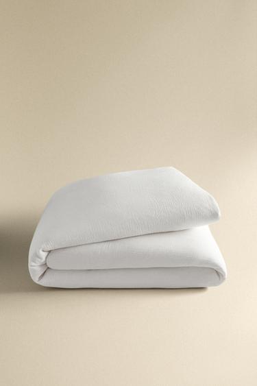 MUSLIN DUVET COVER - White by Zara - Image 4
