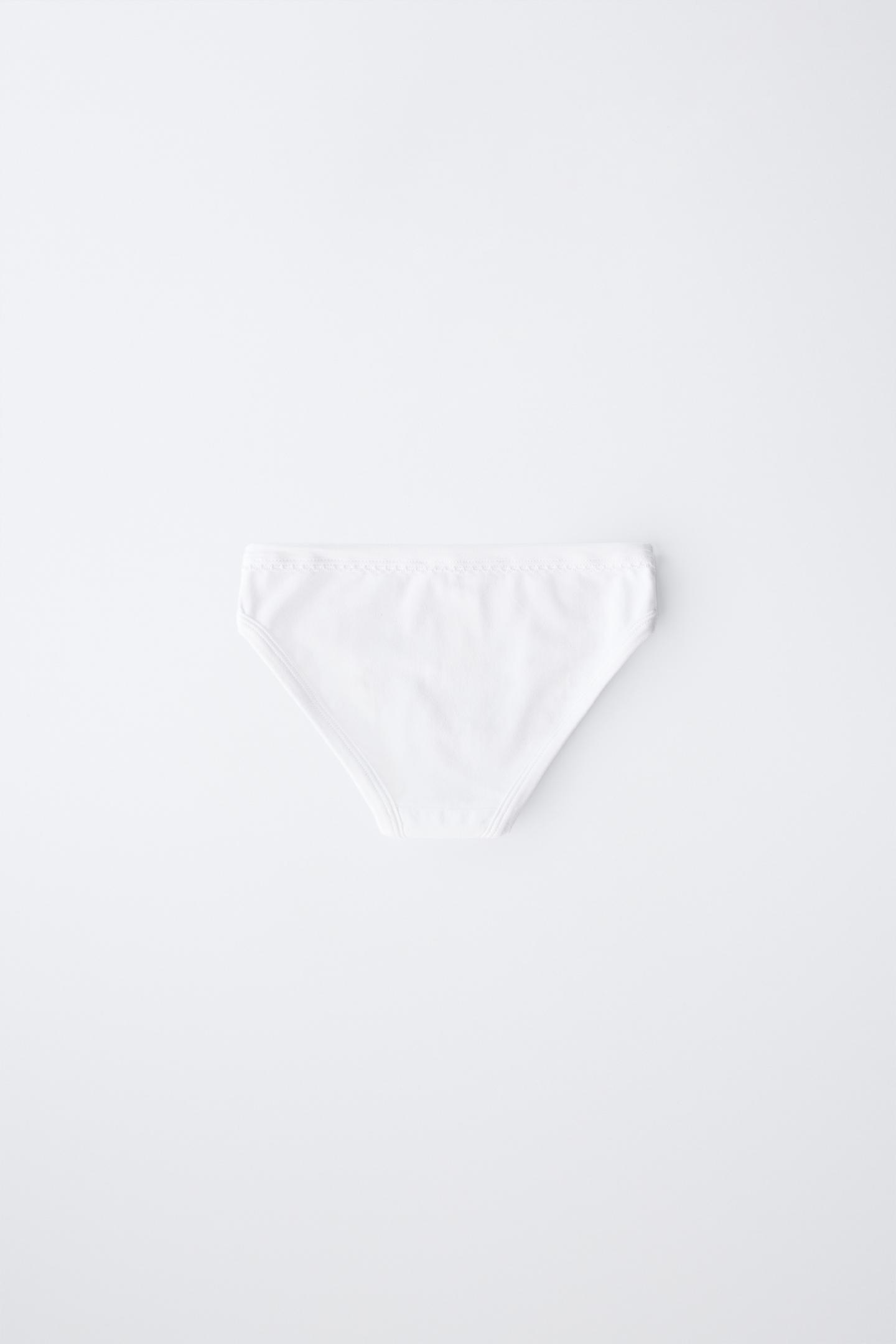 Трусы Plain для детей, 3 шт. — Zara, цвет: Белый — фото 4