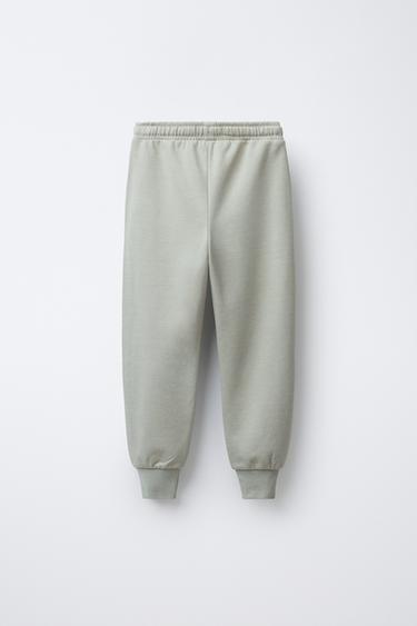INTERLOCK HOODIE AND JOGGERS SET - Light green by Zara - Image 4