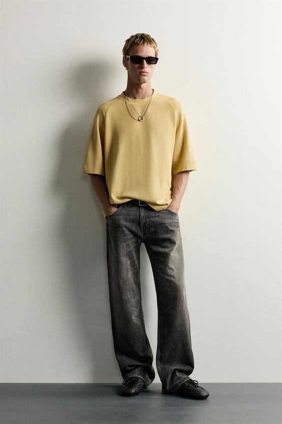 CAMISETA RANGLÁN RELAXED FIT - paja de Zara - Imagen 0