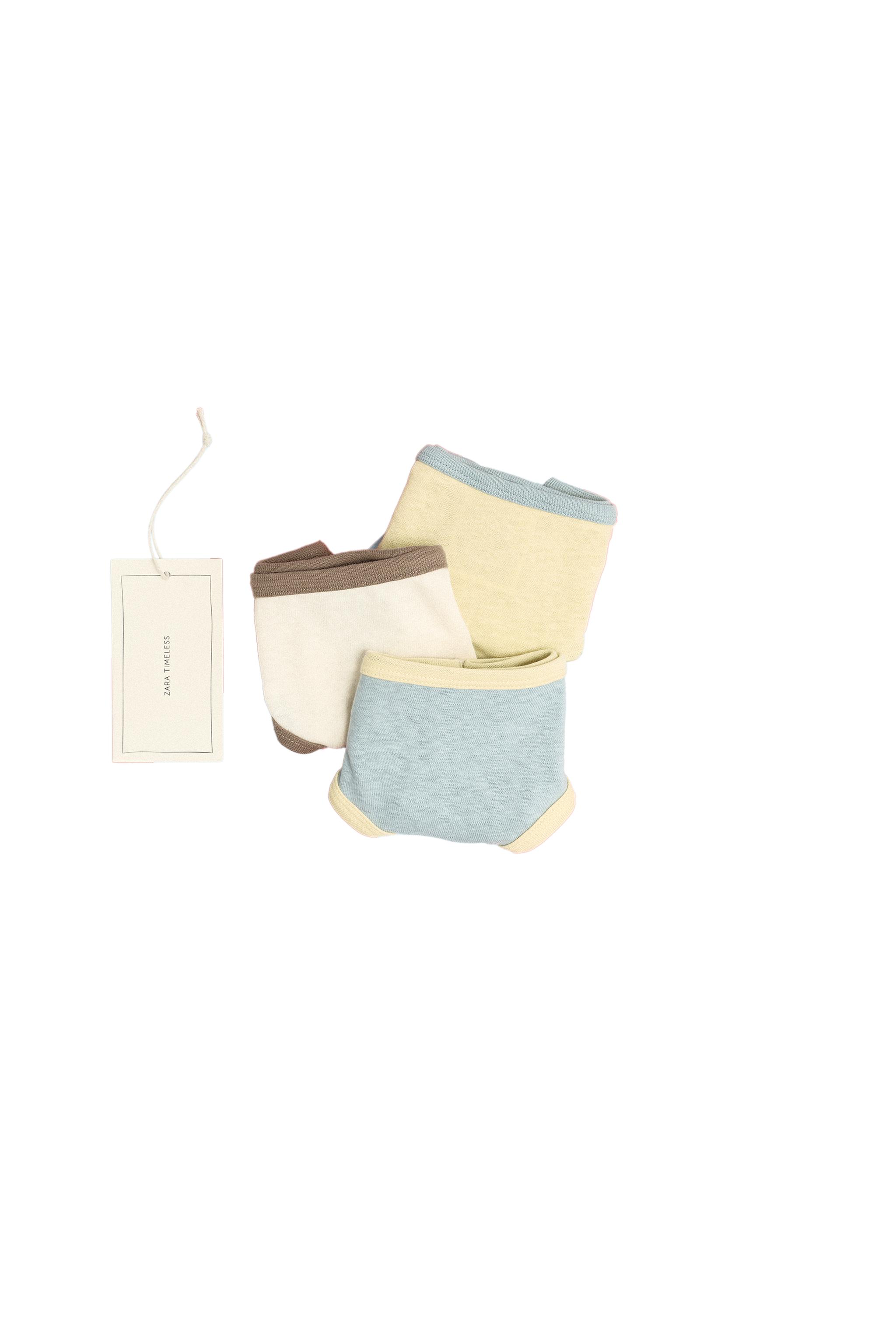 ZARA TIMELESS - THREE-PACK OF CONTRAST TRIM UNDERWEAR
