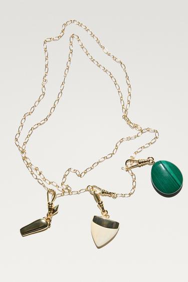 Collar eslabones metálico - Dorado de Zara
