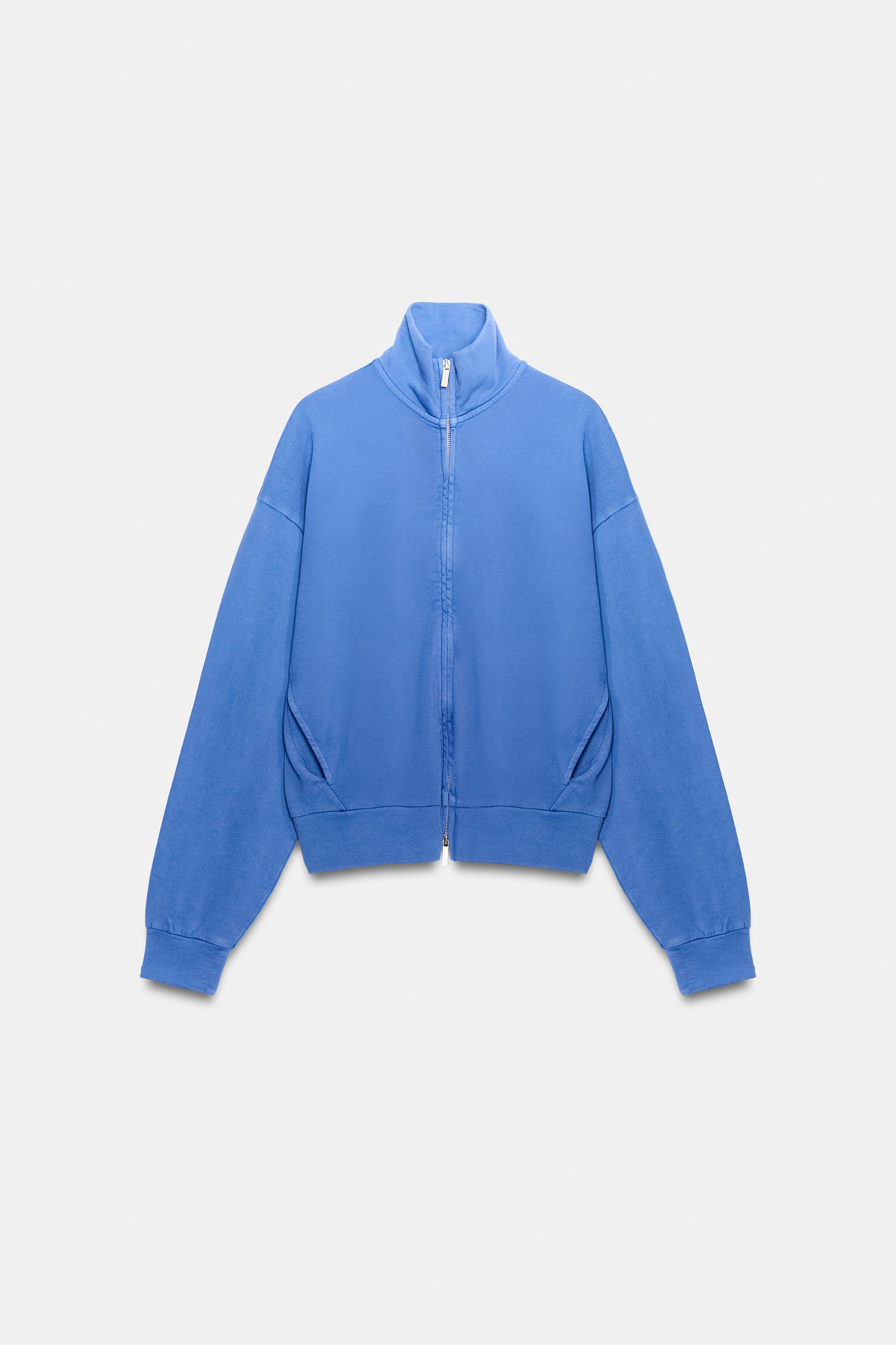 Женские куртки Zara COTTON ZIPPER JACKET — фото 4