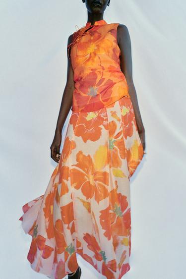 PRINTED TOP WITH BOWS - Multicoloured by Zara - Image 4