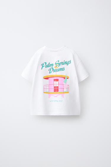 T-SHIRT IMPRIMÉ CABINE - Blanc de Zara - Image 1