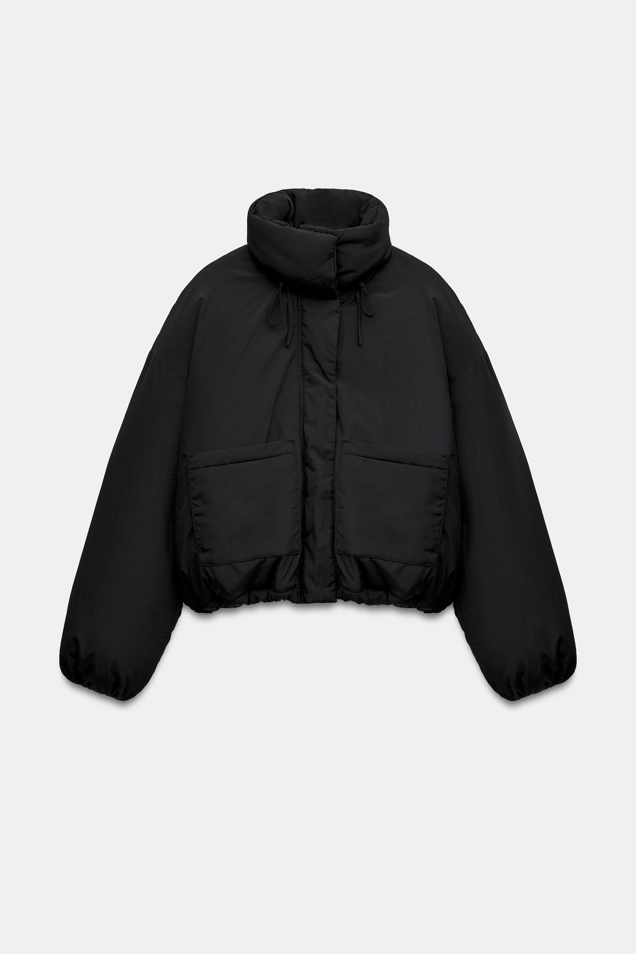 WATER-REPELLENT POCKET ANORAK — Black