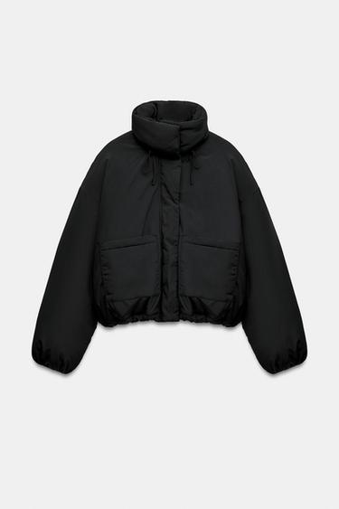 WATER-REPELLENT POCKET ANORAK — Black 1