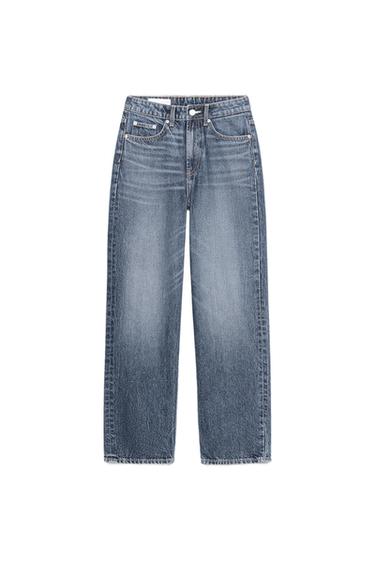 JEANS TRF MOM FIT TIRO ALTO - Marino de Zara