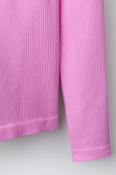 T-SHIRT SEAMLESS SKI COLLECTION - Rose de Zara - Image 3