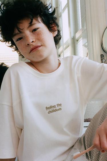 Zaras 6-14 ÅR/ RANDIG PYJAMAS - Grön