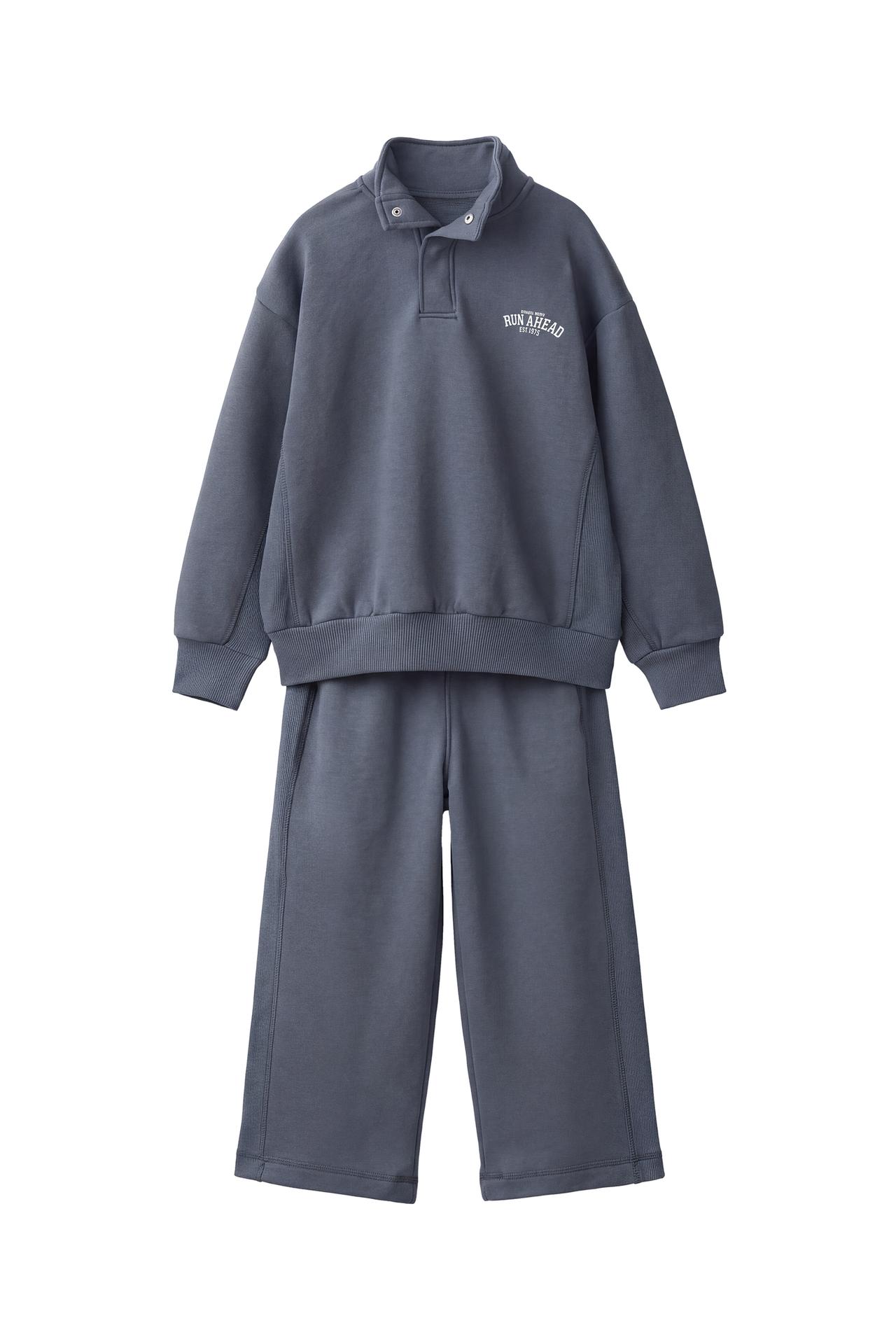 КОМПЛЕКТ ИЗ ТОЛСТОВКИ И БРЮК WIDE LEG С НАДПИСЬЮ VARSITY