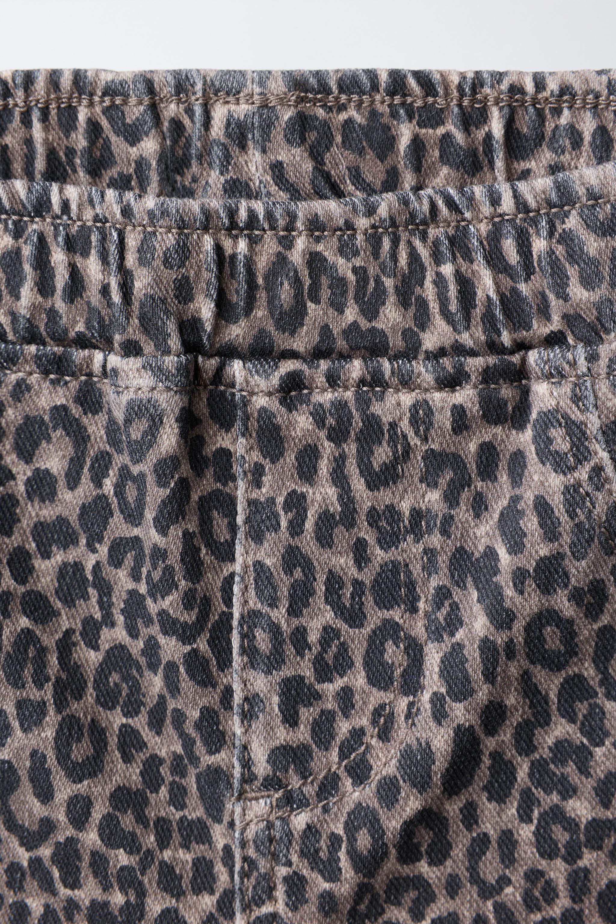JEAN FLARE ANIMAL PRINT