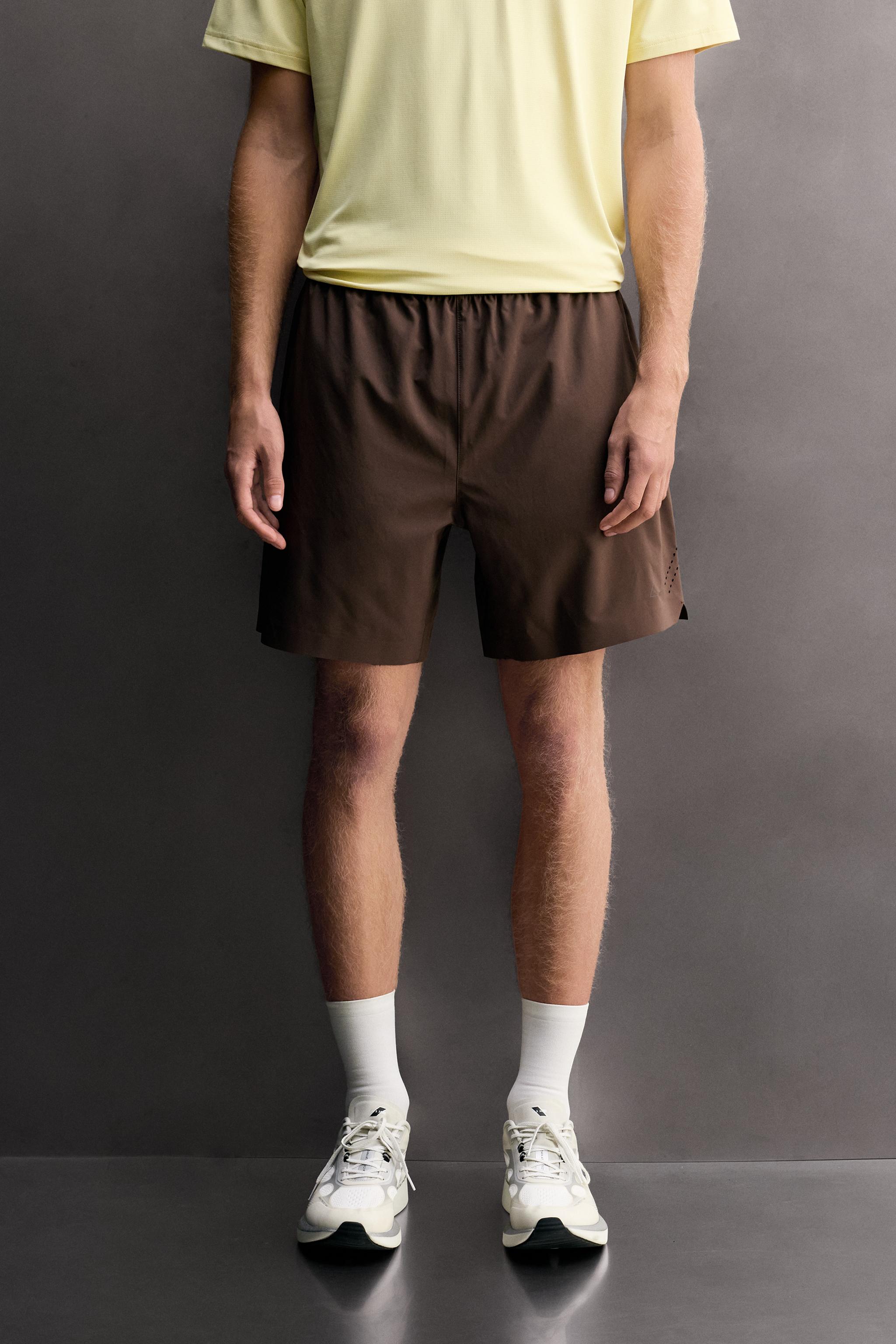 9" TRAINING SHORTS — Brown