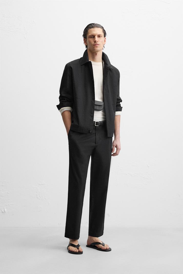 ポケット シャツジャケット - ブラック | ZARA Japan / 日本
