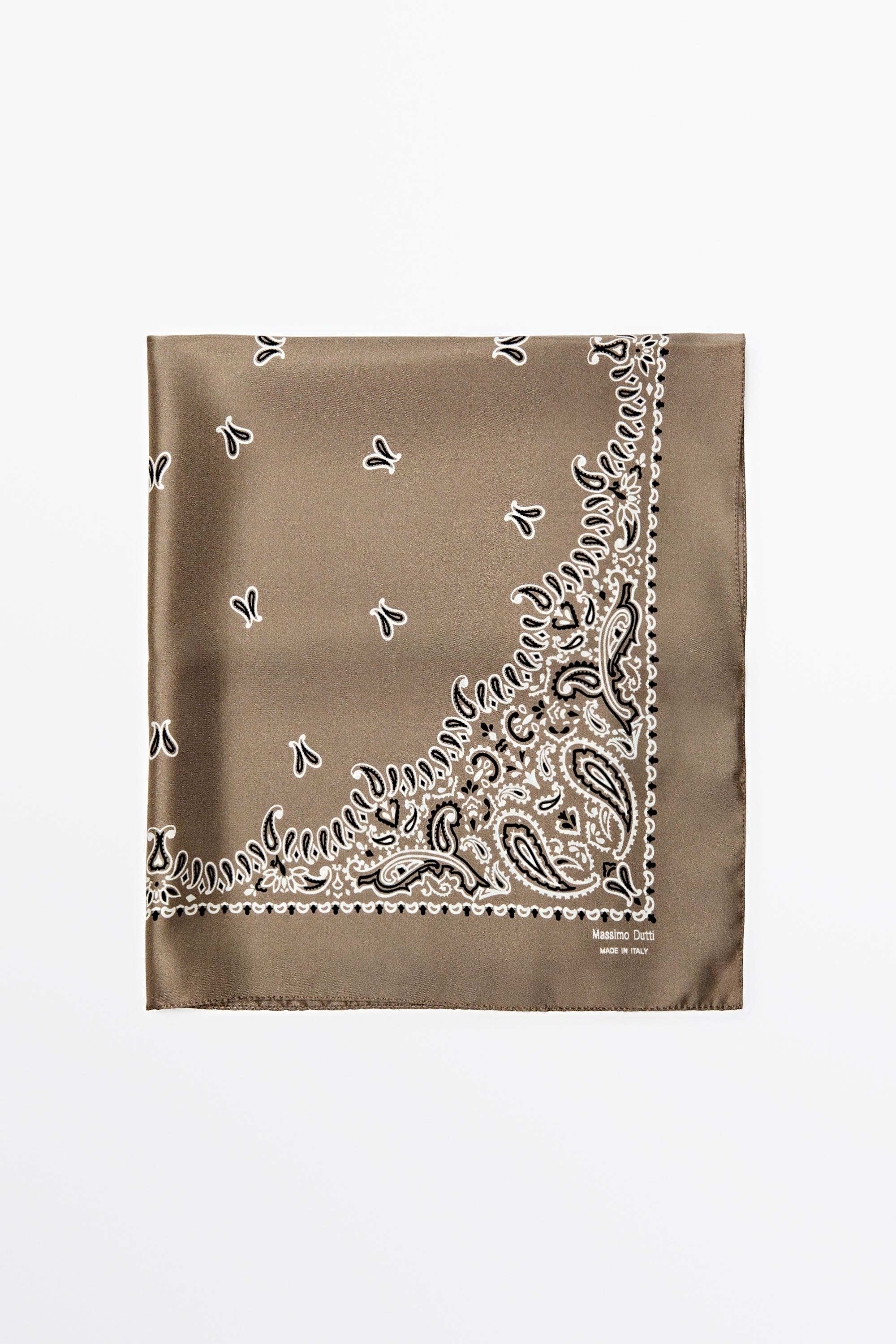Paisley print scarf
