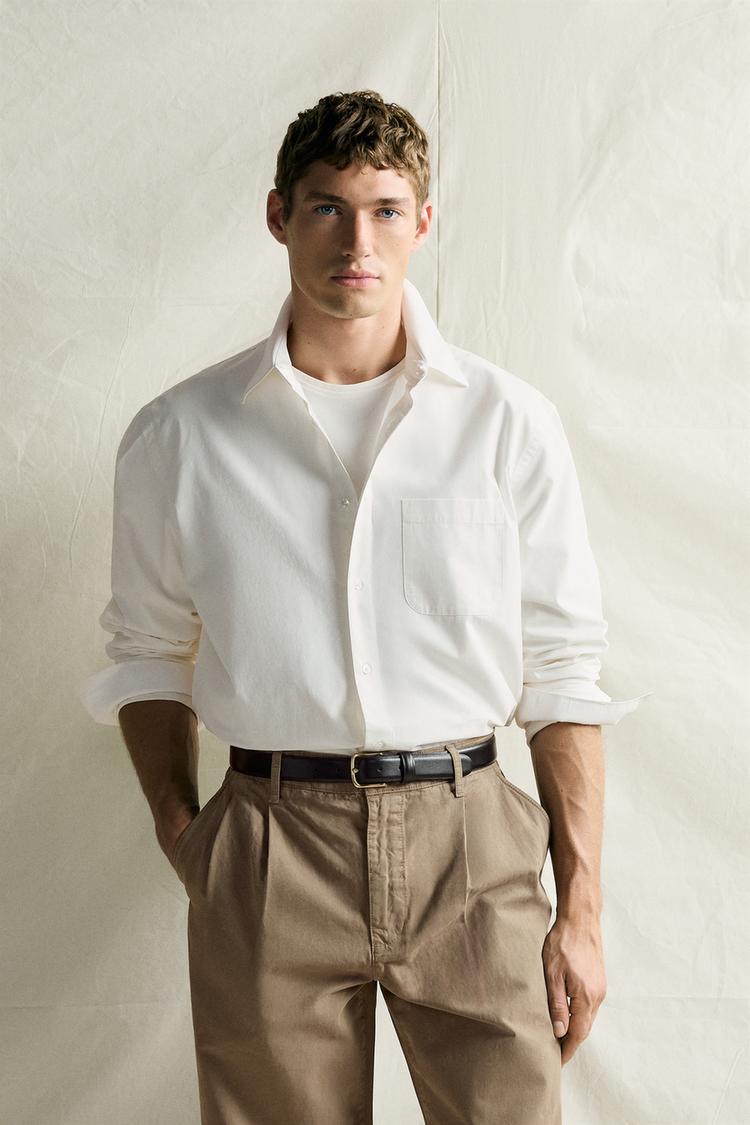 RELAXED FIT POPLIN SHIRT