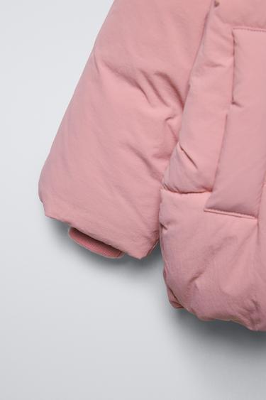VESTE MATELASSÉE À CAPUCHE - Rose de Zara - Image 4