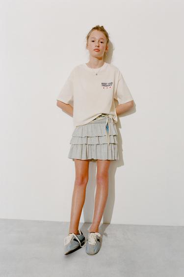 SLOGAN PRINT T-SHIRT - Ecru by Zara