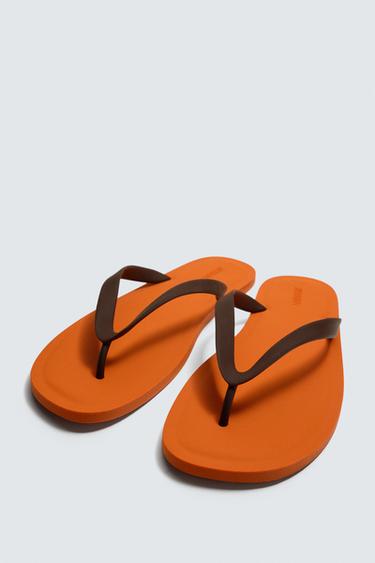SANDALES À BRIDES - Orange de Zara - Image 4