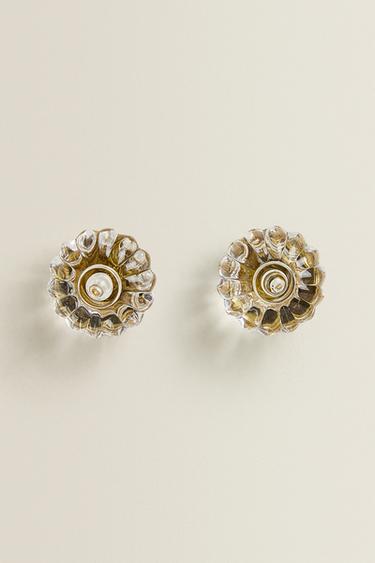 FLOWER ACRYLIC KNOB PACK (PACK OF 2) — Transparent 2